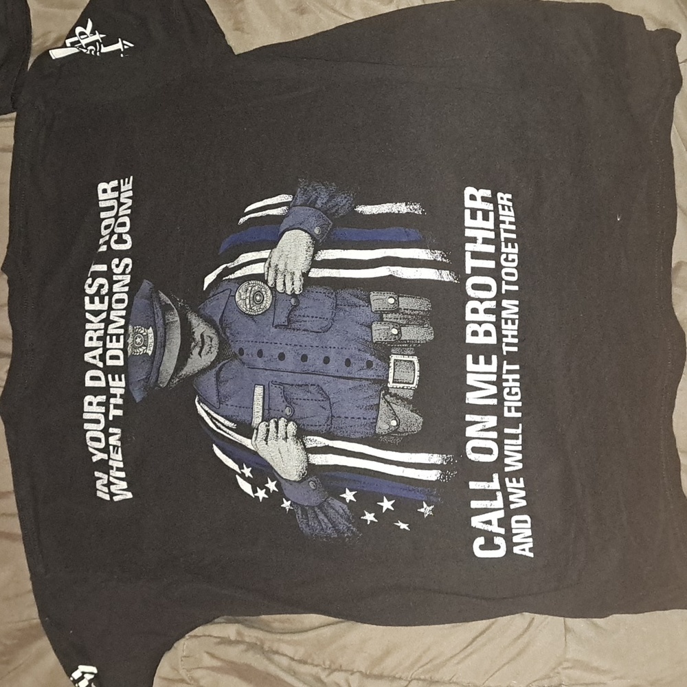 American Apparel Blue Line Flag shirt